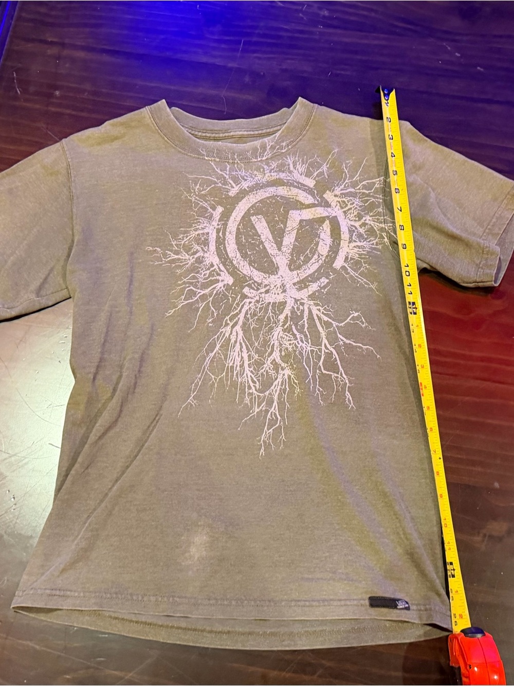 Vans Youth Gray Tee with White Root Graphic
